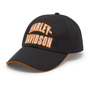 Harley 97708-25VW WOMEN'S ESSENTIAL ARCHED FONT PONYTAIL CAP - HARLEY BLACK