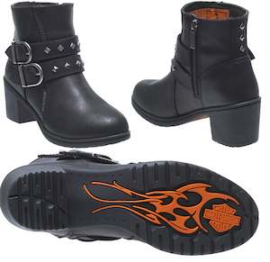 Harley wo-d87161 Harley Womens Abney 4.5-Inch Waterproof Motorcycle Boots D87161