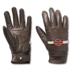 Harley Womens Gloves: Harley WOMENSVICTORY LANE LEATHER GLOVES