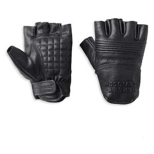 Harley Mens Gloves: Harley MENSOAKBROOK FINGERLESS LEATHER GLOVE