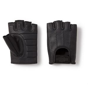 Harley Mens Gloves: Harley 98117-25VM MEN'S H-D PERFORATED FINGERLESS LEATHER RIDING GLOVES