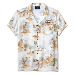 Kings Birthday Weekend Sale: Harley SHIRT-WOVENWHITE PRINT 96184-25VW