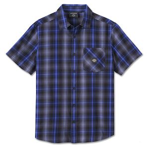 Harley SHIRT-WOVENBLACKLIGHT BLUE P 96045-25VM