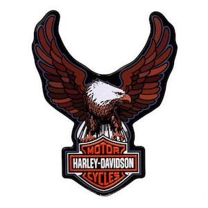 hdl-15552 Harley Harley-Davidson® Custom Shaped Bar & Shield Eagle Tin Magn&hellip;
