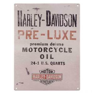 Kings Birthday Weekend Sale: hdl-15537 Harley Harley-Davidson® Embossed Tin Sign, Pre-Luxe Bar & Shield Logo, 12 x 15.75 inches hdl-15537