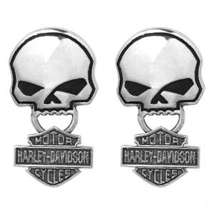 hde0235 MOD MENSS SKULL (SINGLE) POST EARRING hde0235