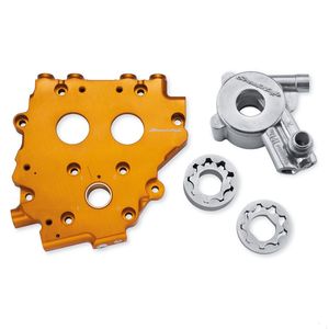 H D Screamin Eagle 1: 25282-11 Harley Screamin' Eagle Billet Cam Support Plate with High Volume Oil Pump 25282-11
