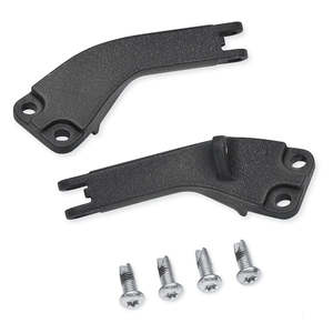 Twincam Softail Dyna Family Collection: 50210-06 Harley Wrinkle Black Passenger Footpeg Support Kit 50210-06