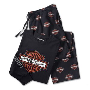 Harley Mens Clothing 1: Harley MENSMENSBAR &AMP; SHIELD LONG SLEEVE PAJAMA SET
