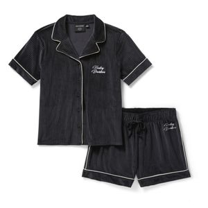 Harley Womens Clothing 1: Harley PAJAMA SET-KNITBLACK 96825-25VW