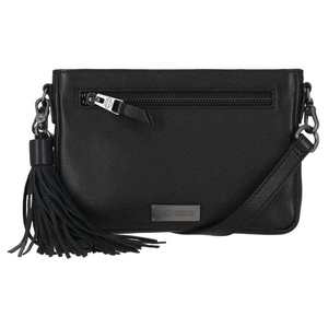 mw-mhw004-blk Harley Women's Classic Leather Hip Bag w/ Tassel and ; Strap - Bla&hellip;