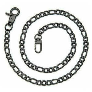 Harley Official Licenced: hg60009 Harley HAIR GLOVE 28" MATTE STAINLESS STEEL HERRINGBONE WALLET CHAIN hg60009