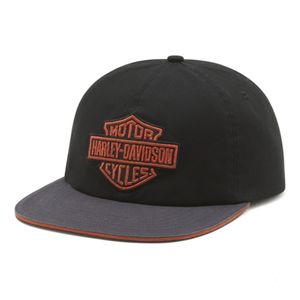 Mens Accessories: Harley 97771-25VM BAR & SHIELD COLORBLOCK PANHEAD FITTED CAP