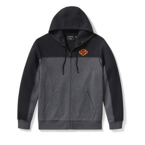 Mens Harley Leisure Wear: Harley HOODIE-KNITDARK GREYBLACK CL 96716-25VM