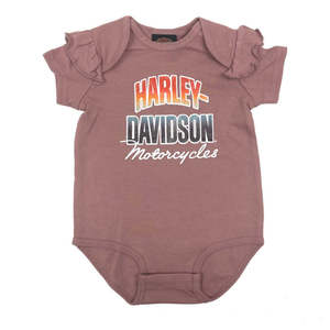 Baby And Kids: s301-3510-12 Harley KIDS INF GIRL RUFFLE SLV CREEPER PINK Fits 12-18m s301-3510-12 s301-3510-12