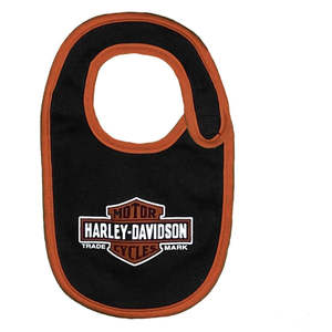 Baby And Kids: s705-9309 Harley KIDS NB BOY 2 PK BIBS ORG/BLK s705-9309 s705-9309
