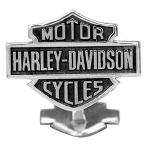 hdz0041 MOD HD MENS SHIRT CUFF LINKS BAR AND SHIELD - SILVER HDZ0041