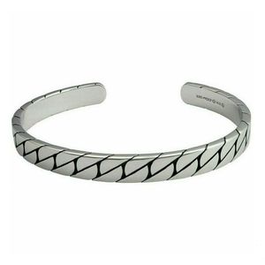hsb0266 Harley-Davidson Mens Flat Chain Single Cuff Bracelet - Stainless Steel