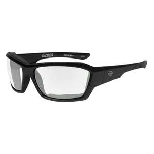 hakic03 Harley Harley-Davidson Mens Kicker Sunglasses, Clear Lens/Gloss Black Fr&hellip;