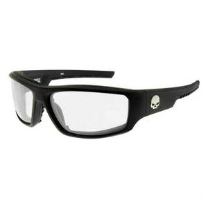Genuine Harley Davidson Sunglasses 2: habfl03 Harley Harley-Davidson Mens Baffle Sunglasses Clear Lenses & Matte Black Frames habfl03