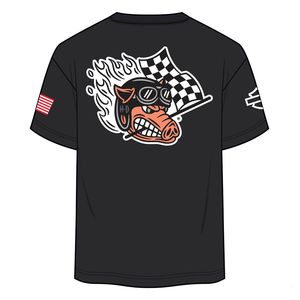 Mens Harley Leisure Wear: Harley TEE-KNITFACTORY RACINGBLACK 96375-26VX