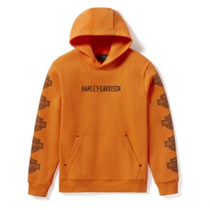 Mens Harley Leisure Wear: Harley HOODIE-KNITORANGE 96713-25VM