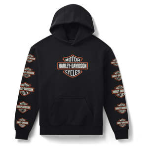Mens Harley Leisure Wear: Harley HOODIE-KNITSTATE OF MINDBLAC 96383-26VM
