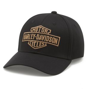 Mens Accessories: Harley HAT-STRETCH FITWOVENBLACK 97750-25VM