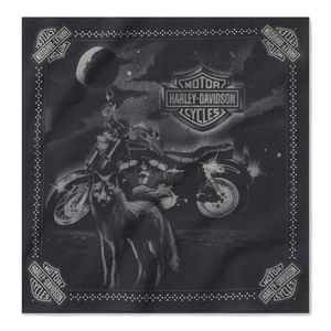 Harley BANDANA-WOVENBLACK 97776-25VX