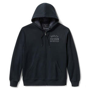 Mens Harley Leisure Wear: Harley HOODIE-KNITBLACK 96783-25VM
