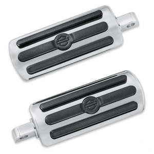 50500-03 Harley Chrome and Rubber Custom Footpegs 50500-03