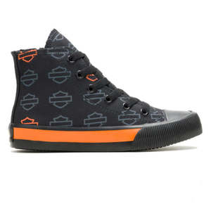 Harley wo-d61027 Harley KIDS SHOE HIGHTOP NATHAN B&AMP;S PRINT SIZE wo-d61027