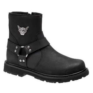 Harley wo-d93491 Harley BOOT MENS RAMBERT 7`` ZIP UP  BLACK  wo-d93491