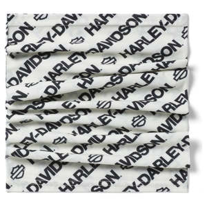 Mens Accessories: Harley GAITER-KNITOFF WHITE PRINT 97611-26VM