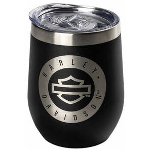 hdx-98676 Harley HD OPEN B and ;S S/STEEL WINE TUMBLER  BLACK  450ML hdx-98676 hdx-98676