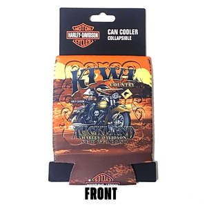 hdi-10010 HARLEY Custom Auckland Harley-Davidson Neoprene Flat Can Wrap - Black hdi-10010