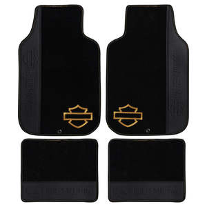 Genuine Harley Gifts And Collectables: pc2362 Harley HD HARLEY OPEN B and S 4PC CARPET FLOOR MATS SET pc2362 pc2362