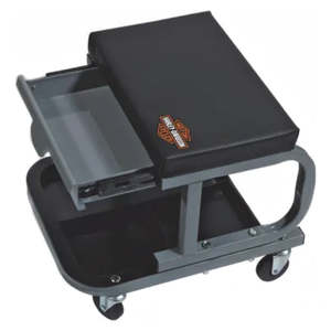 pc4821 Harley HD ORANGE B and S ROLLING D-STOOL W/TOOL TRAY pc4821 pc4821