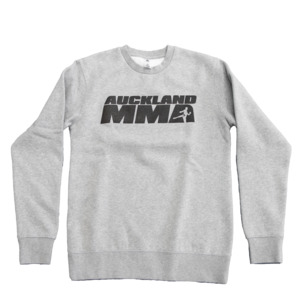 Auckland Mma Equipment: Grey Auckland MMA Crew Neck Jumper