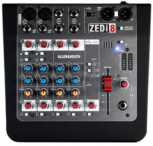 Analogue Mixers: ZEDi 8 Mixer 2 Mono+2 Stereo 2X2 Track USB Interface