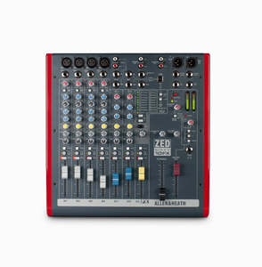Analogue Mixers: ZED6010FX Mixer 4 Mono+2 Stereo 1 Aux 2-Track USB Interface