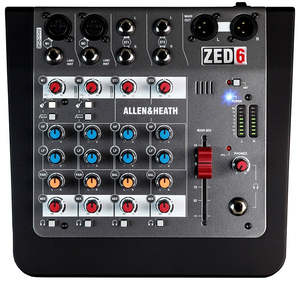 Analogue Mixers: ZED6 Mixer 2 Mono+2 Stereo