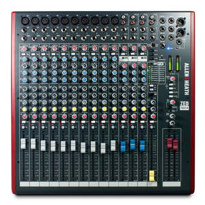 Analogue Mixers: ZED16FX 19" Rack Mixer 10 Mono+3 Stereo 3 Aux USB + FX