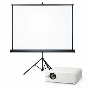 Projector & 100" Tripod Screen