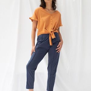 Re.Create - Soft Navy Homebound Pant