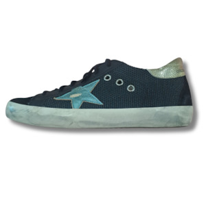 Size 36 5: Golden Goose - Super-Star New Leather Low Top Sneakers - Size 36/5