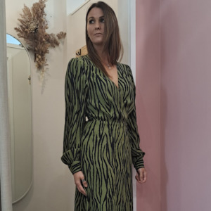 Hailwood - Tiger Wrap Dress - Size 8