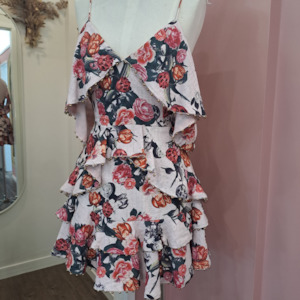 Talulah - Rose Quartz Ruffle Mini Dress - Size M