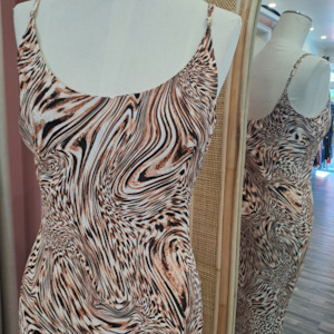 Wedding Season: Ruby - Animal Print Maxi Dress - Size 10