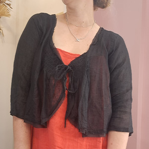 Meg by Design - Bria Cami Jacket in Gauze Linen - Size S